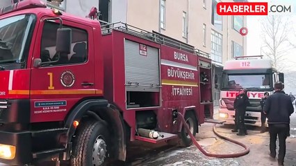 Bursa'da Mobilya İmalathanesinde Yangın