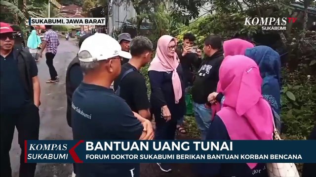 Forum Doktor Sukabumi Berikan Bantuan Korban Bencana Tanah Bergerak