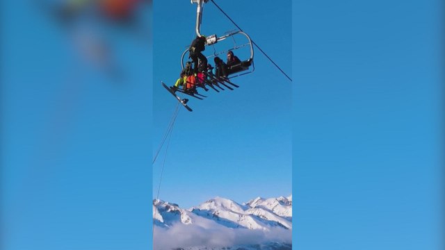 Así fue el rescate de un grupo de esquiadores en los Alpes franceses