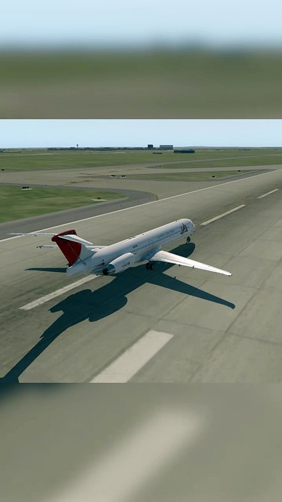 Marvelous Takeoff: JAL MD-82 at Denver International Airport (DEN), Denver, USA #flights #fly #flightlovers #Canada #USA #Japan  #aviation #flying #FlyingLovers #aviationlovers