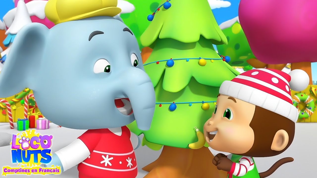 Deck les Salles Chant de Noël + Plus Chansons de Bébé en Français
