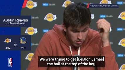 Reaves says LeBron was supposed to win it for Lakers