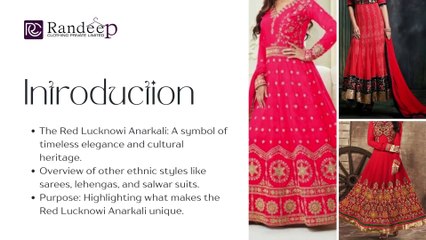 Red Lucknowi Anarkali vs Other Ethnic Styles Why It Stands Out