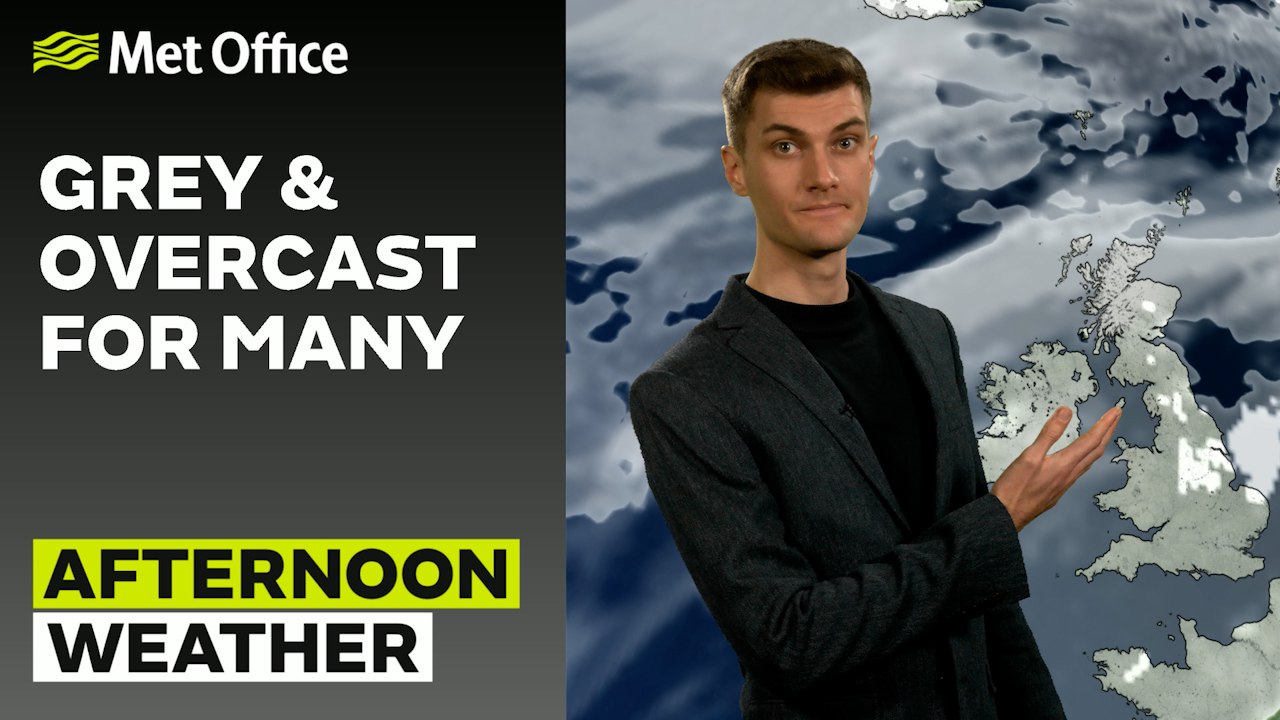 Met Office Thursday afternoon weather forecast 26/12/2024 - Grey and calm but rain in Scotland