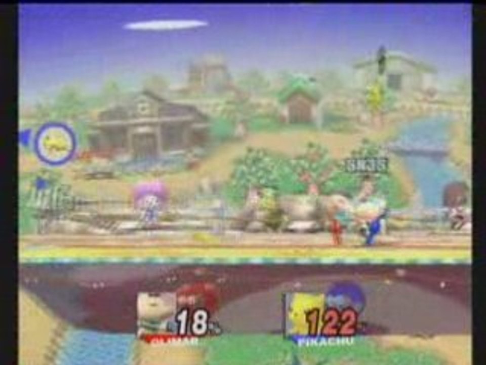 Brawl SN3S (Olimar) Vs. UDP (Pikachu)