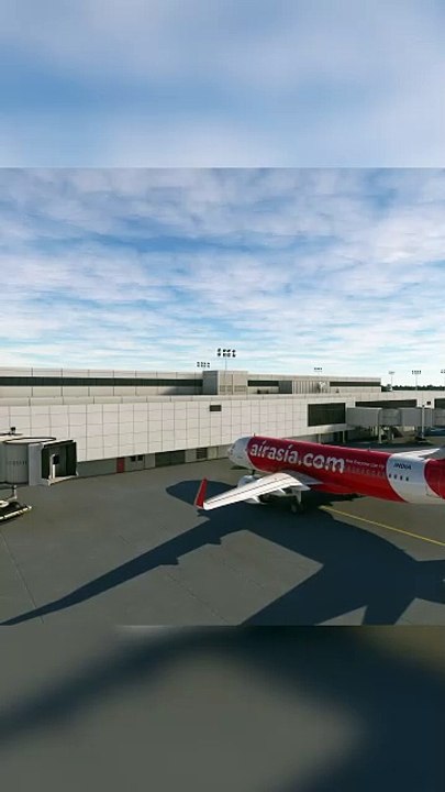 Passenger Boarding Bridge: AirAsia A320 at Hartsfield-Jackson Atlanta International Airport (ATL), Atlanta, USA #flights #fly #flightlovers #Canada #USA #Japan  #aviation #flying #FlyingLovers #aviationlovers