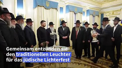 Selenskyj an Chanukka: "Wir werden die Dunkelheit besiegen"
