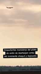 Video capta la maniobra del avión antes de estrellarse