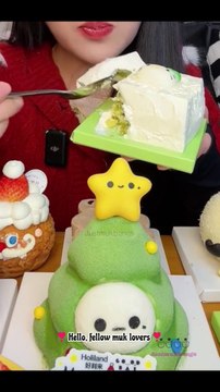 #92 Desserts Mukbang ASMR || Christmas Special 2024 | Cream cakes...#asmr #mukbang #dessert #cake