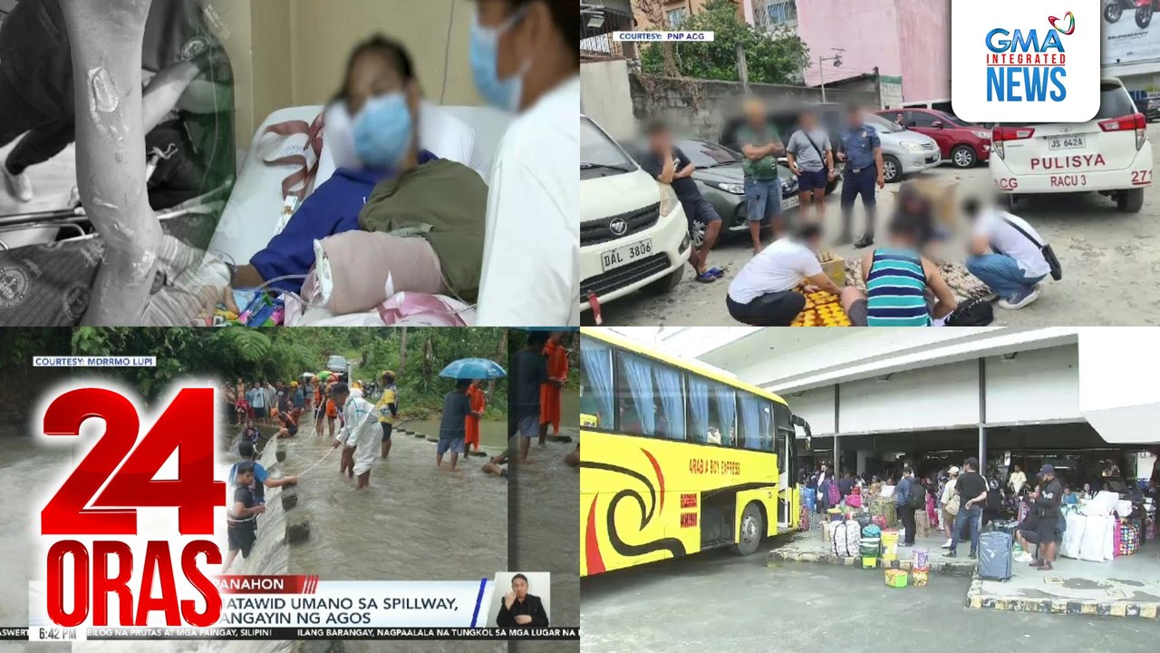 24 Oras: (Part 1) Kaliwang kamay ng 13-anyos, nawasak ng sumabog na 5-star; 2 nagbebenta umano ng ilegal na paputok online, arestado; 2 beses na landslide, idinulot ng tuloy-tuloy na ulan sa Sta. Elena, Cam Norte, atbp.