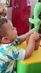 Eshan Playing With Dancing Cactus