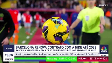Barcelona renova contrato com Nike até 2038, o maior acordo da história