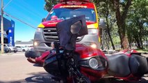 Motociclista fica ferido após ser atingido por carro na Avenida Brasil