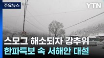 [날씨] 스모그 해소되자 다시 강추위...한파특보 속 서해안 대설 / YTN