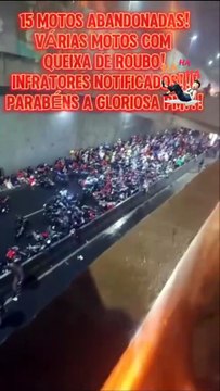 'Rolêzinho de Natal': evento com motos roubadas termina com apreensões e mais de 150 multas; veja vídeo