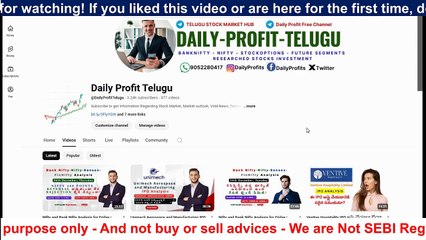 Nifty and Bank Nifty Analysis for Friday | 27th December 2024 #stockmarkettelugu