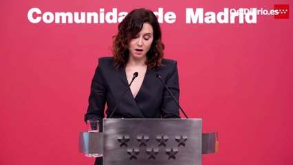 Ayuso acusa a Sánchez de tener una "obsesión con Madrid": "No soporta que seamos la locomotora económica y nos corta la energía y el agua"