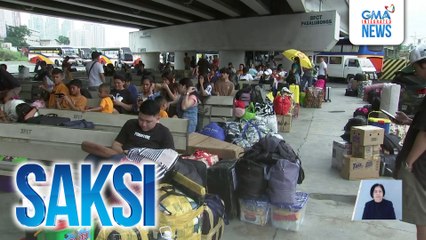Ilang pasahero, sa terminal Nagpasko matapos 'di matuloy ang kanilang mga biyahe | Saksi