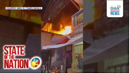 Nasa 25 pamilya, nasunugan sa Tondo, Maynila sa araw ng Pasko | SONA