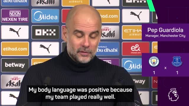 'It's not true' - Pep insists he's maintaining positive body language