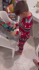 La reacción del hijo del Dibu al recibir el juego de la Champions