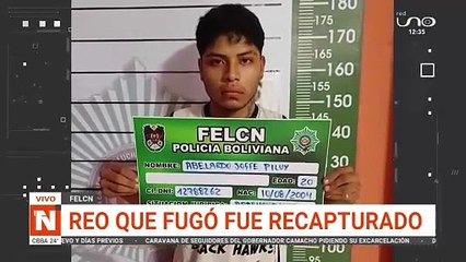 SCZ: REO QUE FUGÓ FUE RECAPTURADO