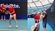Tennis - United Cup 2025 - Belinda Bencic à l'entraînement avant de défier la France à Sydney