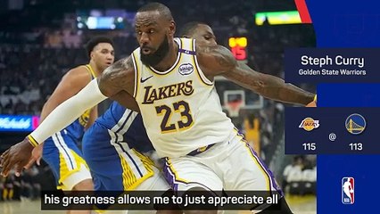 It matters more when you lose to LeBron - Curry