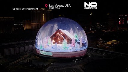 NO COMMENT: La pantalla circular más grande del mundo anima la Navidad en Las Vegas