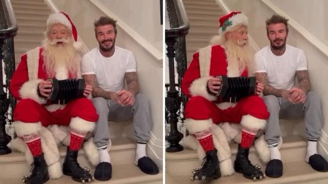 David Beckham e Babbo Natale cantano Jingle Bells : guarda la performance