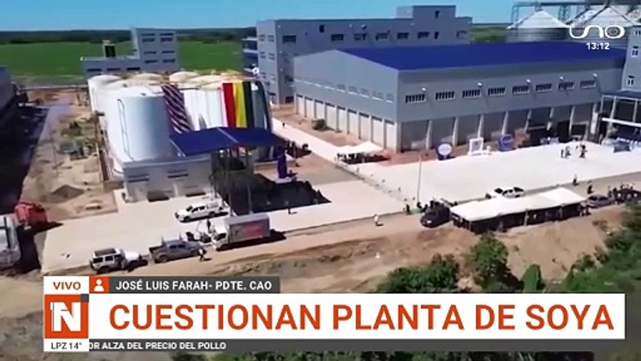 cUESTIONAN PLANTA DE SOYA