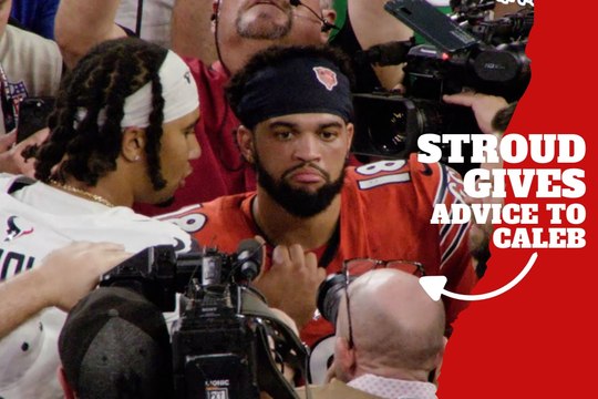 CJ Stroud, Texans QB, gives wisdom advice to Caleb Williams, Bears QB