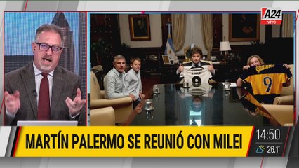 MARTÍN PALERMO SE REUNIÓ CON JAVIER MILEI