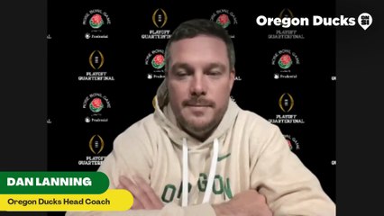 Oregon Ducks Coach Dan Lanning Discusses Rose Bowl Match Up VS Ohio State