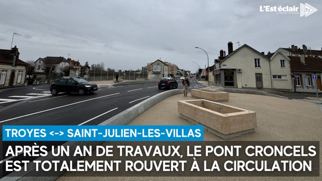 Le pont Croncels à Troyes est totalement rouvert à la circulation après un an de travaux