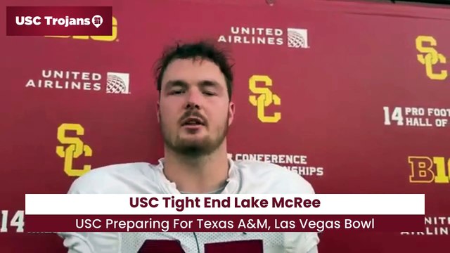 USC Trojans Lake McRee Evaluates Physical Texas A&M