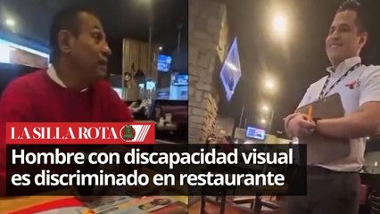 Discriminación a hombre con discapacidad visual en restaurante de Xalapa
