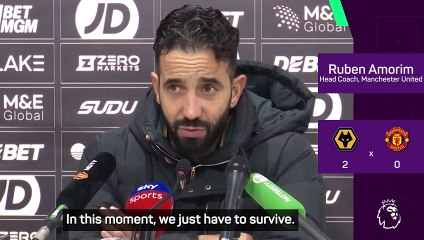 'We just need to survive' - Amorim urges fans to be patient