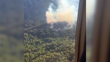 Incendio activo en el Parque Nacional Nahuel Huapi