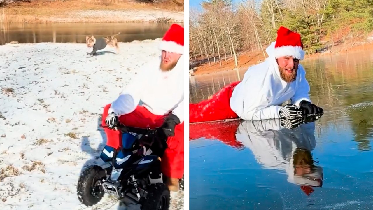 Jake Paul se 'vuelve loco' y su novia lo rescata en un lago congelado