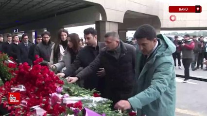 Kazakistan'daki uçak kazasından sağ kurtulan 7 kişi Azerbaycan'a getirildi