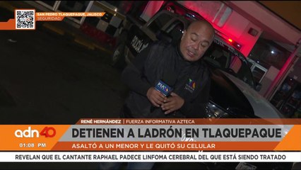 Capturan a ladrón que asaltó a un menor en Tlaquepaque; le quitó su celular