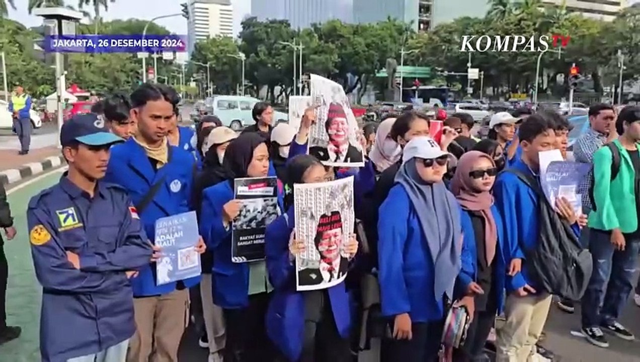 Gelar Unjuk Rasa, Mahasiswa Tuntut Presiden Batalkan Kenaikan PPN 12 Persen