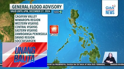 Weather update as of 7:09 AM (December 27, 2024) | Unang Balita