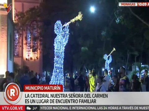 Monagas | Habitantes disfrutan de actividades navideñas en la Catedral Nuestra Señora del Carmen