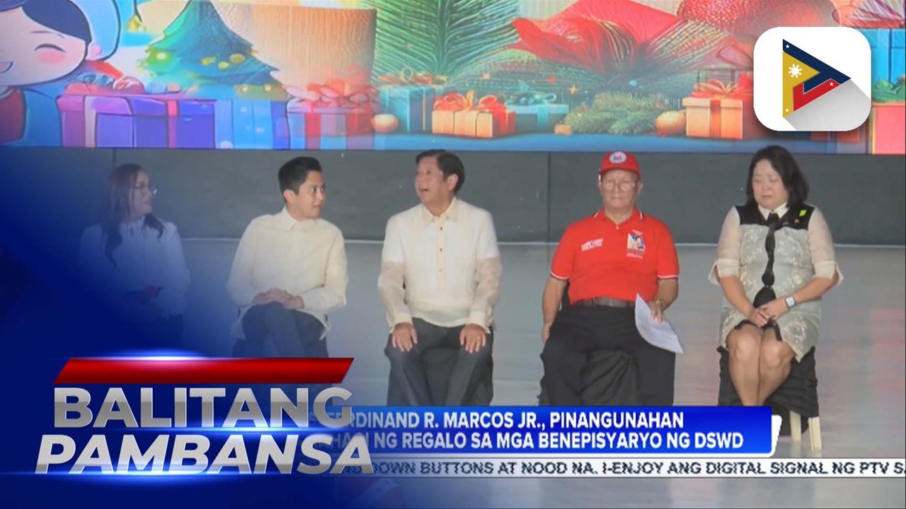 Pamamahagi ng regalo sa libo-libong benepisyaryo ng DSWD, pinangunahan ni PBBM