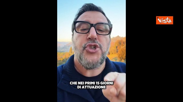 Salvini: Con il nuovo Codice della Strada in due settimane gi? un calo del 25 per cento dei morti