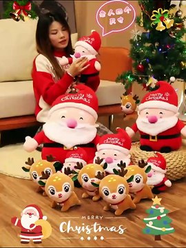 Beautiful promotional customized stuffed plush white christmas bear animal toy with colorful christmas hat,gift,stocking