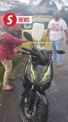 Woman arrested in Taiping for allegedly setting motorcycle on fire