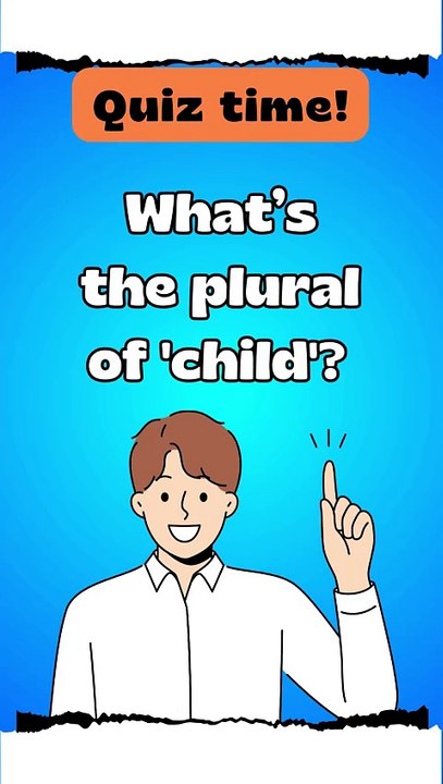 Quiz Time: Do You Know the Plural of 'Child'? #shorts #9 #learning